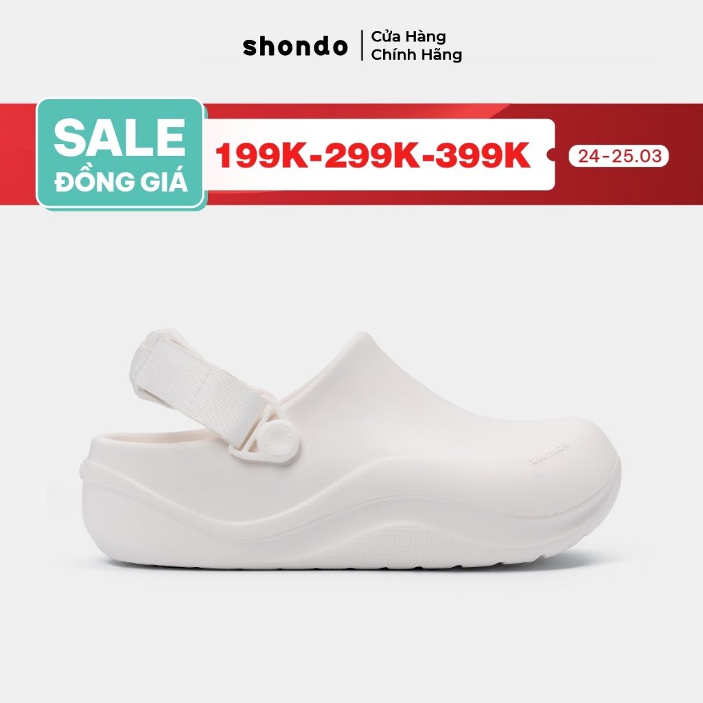 Giày Clog Unisex Suke Ver 2 Shondo Nhựa Đúc Nguyên Khối - Đế Cao 4cm Hack Dáng Kèm Charm Ngẫu Nhiên 
