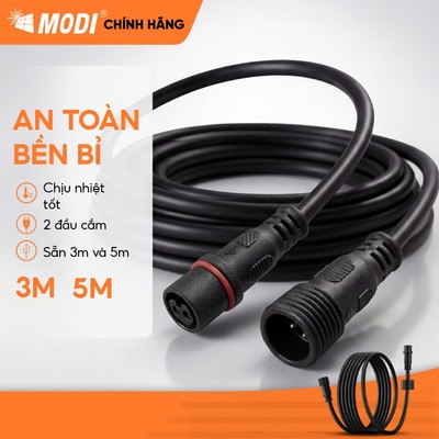 Dây Cáp Kết Nối Tấm Pin Đèn Năng Lượng Mặt Trời Dài 3M, 5M 2 Pin Chống Nước, Bền Bỉ, Chịu Nhiệt Tốt
