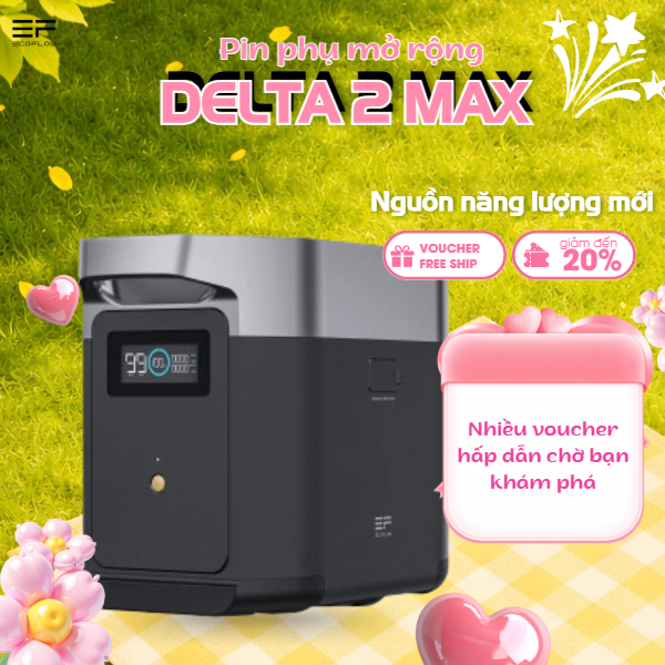 Pin Phụ Mở Rộng Ecoflow Delta 2 Max - Dung Lượng 2048Wh