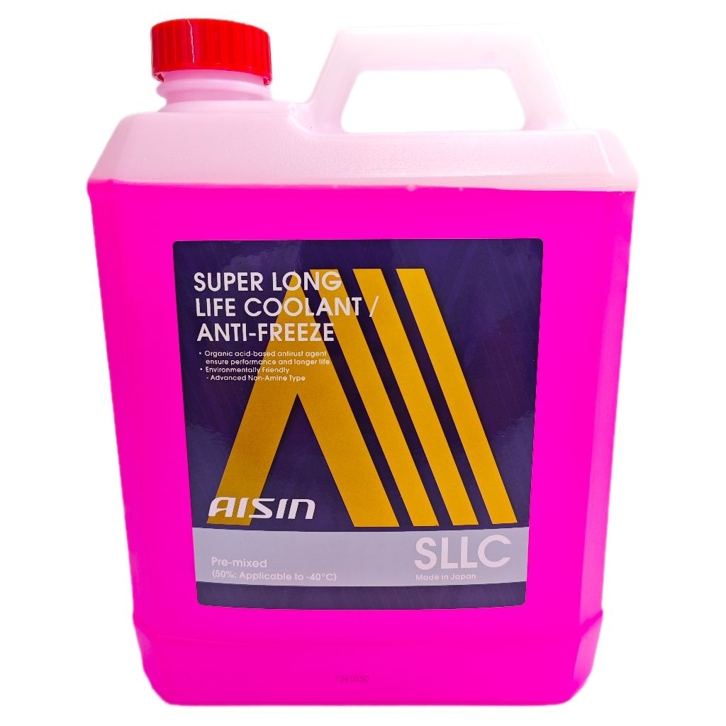 Nước Làm Mát Động Cơ AISIN LLC Màu Đỏ/Xanh - Long Life Coolant Chống Đông Gỉ (1 Lít & 4 Lít)