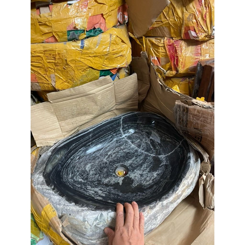 Lavabo đá vân mây ( chỉ chậu)