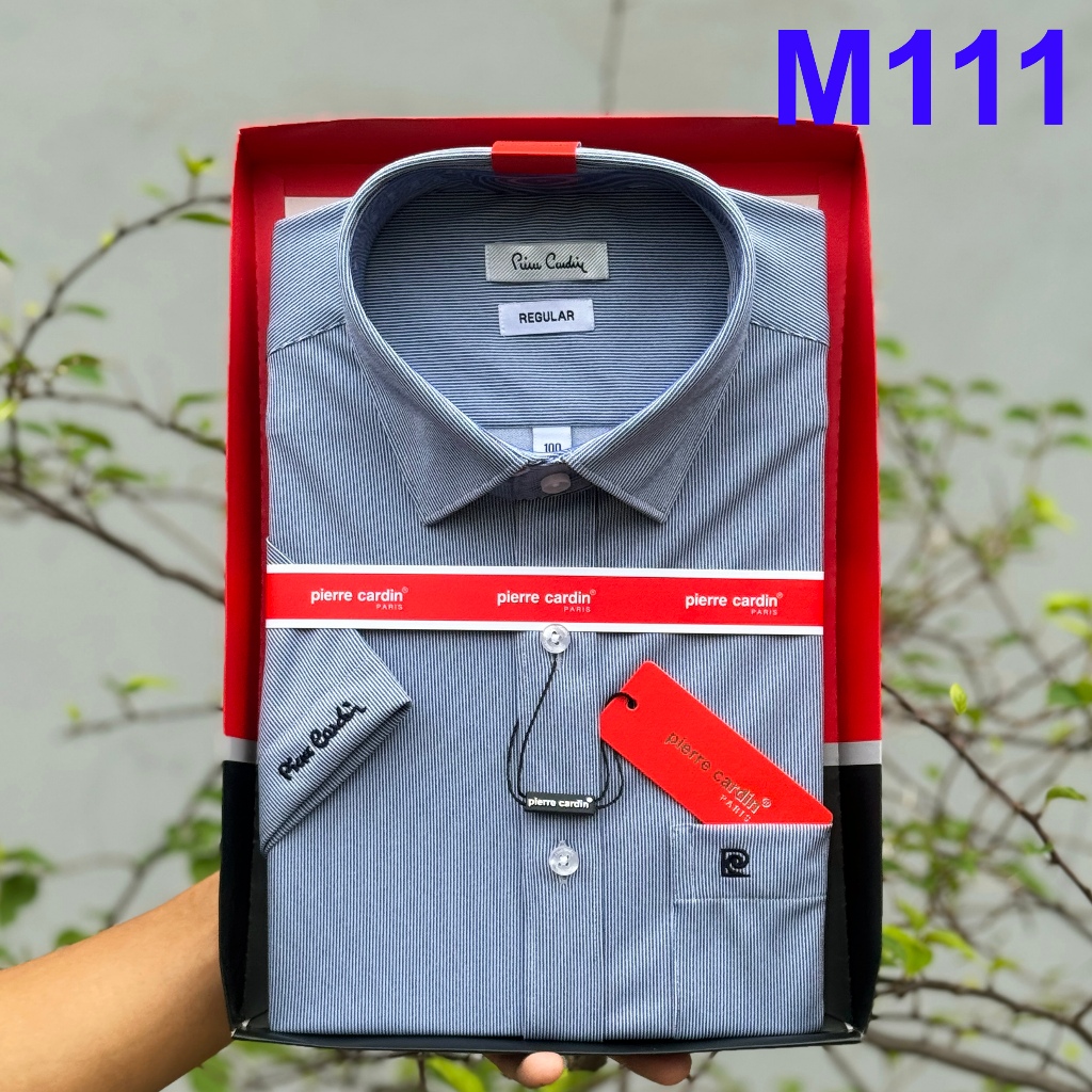 Áo Sơ Mi Nam, Sơ Mi Lẻ Size, Sơ Mi Nam Pierre Cardin Chính Hãng Hàng Xuất Dư Xịn Mẫu Hàn Quốc M111