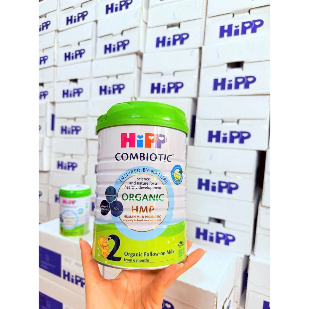 Sữa Hipp bò organic số 2 - 800gam (2 hộp tặng ba lô/túi vải hipp/mũ hipp)