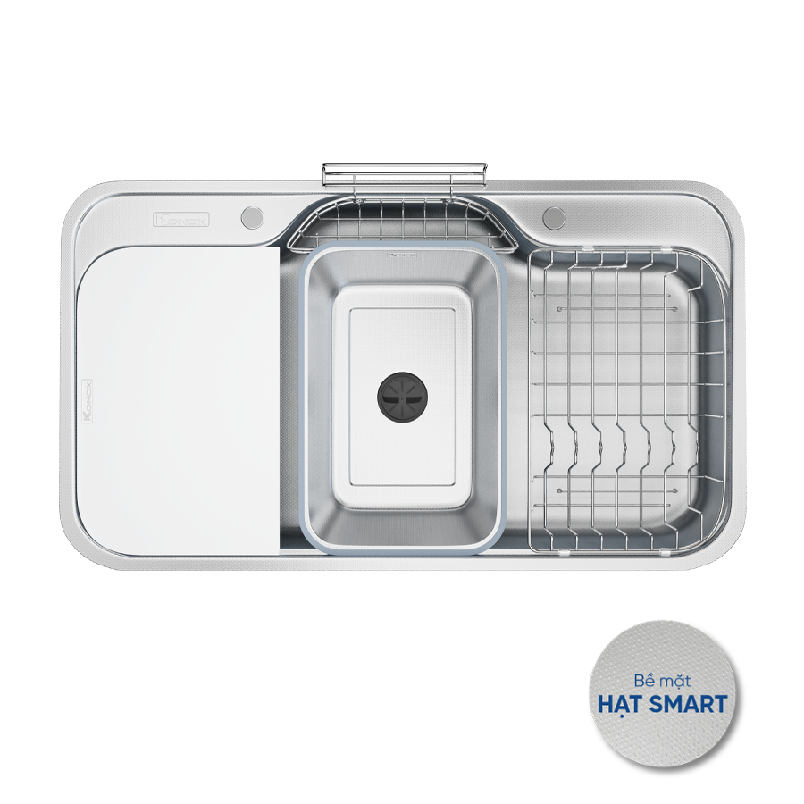 Chậu rửa bát phong cách Nhật chống xước Konox Tari Smart 9051 - Tổng kho bếp Lê Gia