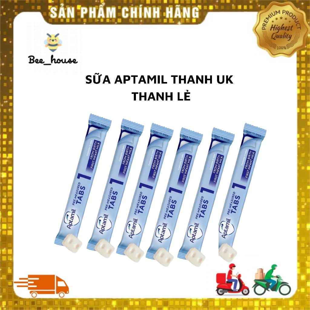[DATE T5/2026] Combo 6 thanh lẻ Aptamil Anh số 1 cho bé 0-6m  - Bee House