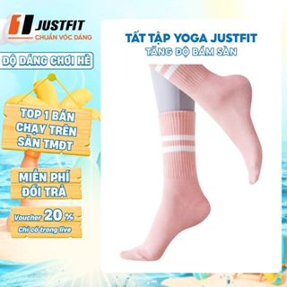 JUSTFIT Tất / Vớ chân cao cổ nữ tập yoga, chạy bộ, thể thao