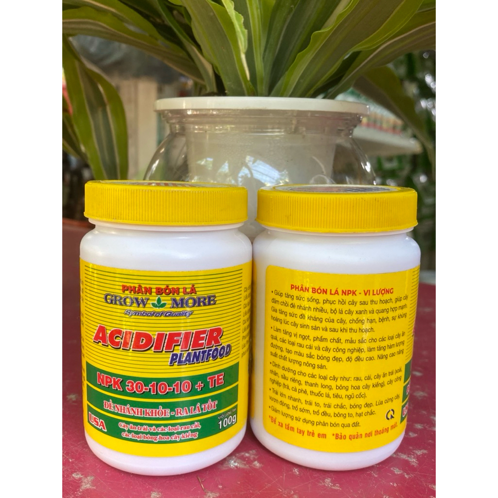 Phân bón lá NPK 30-10-10 + TE hủ 100g