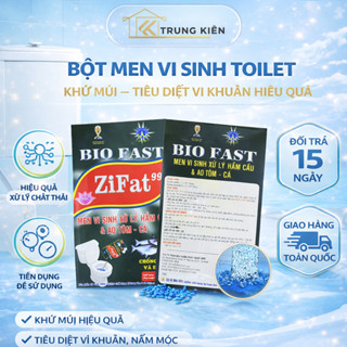Bột men vi sinh khử mùi toilet, bồn cầu, chống đầy bồn cầu Zifat khối lượng 300g