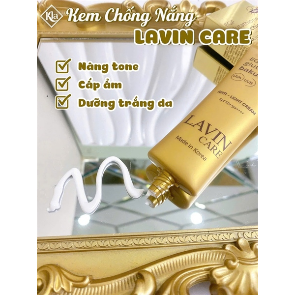 KEM CHỐNG NẮNG LAVIN CARE GLUTATHIONE TONE-UP – TRẮNG DA, NÂNG TONE, BẢO VỆ TOÀN DIỆN SP002054