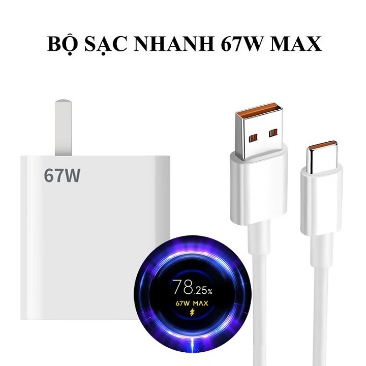 Bộ sạc xiaomi turbo charger 67W / 120W dùng cho xiaomi, poco, redmi, readme chân sạc type-c