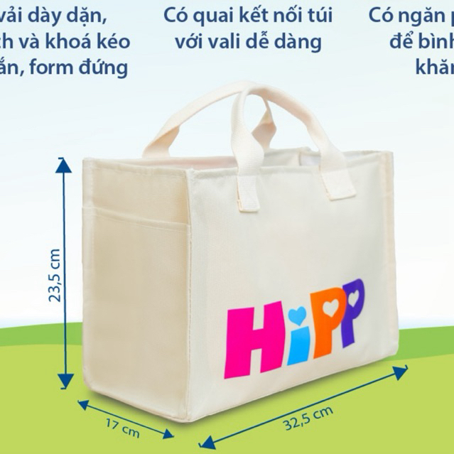 TÚI HIPP chính hãng Túi bỉm sữa HiPP đựng được "cả thế giới"