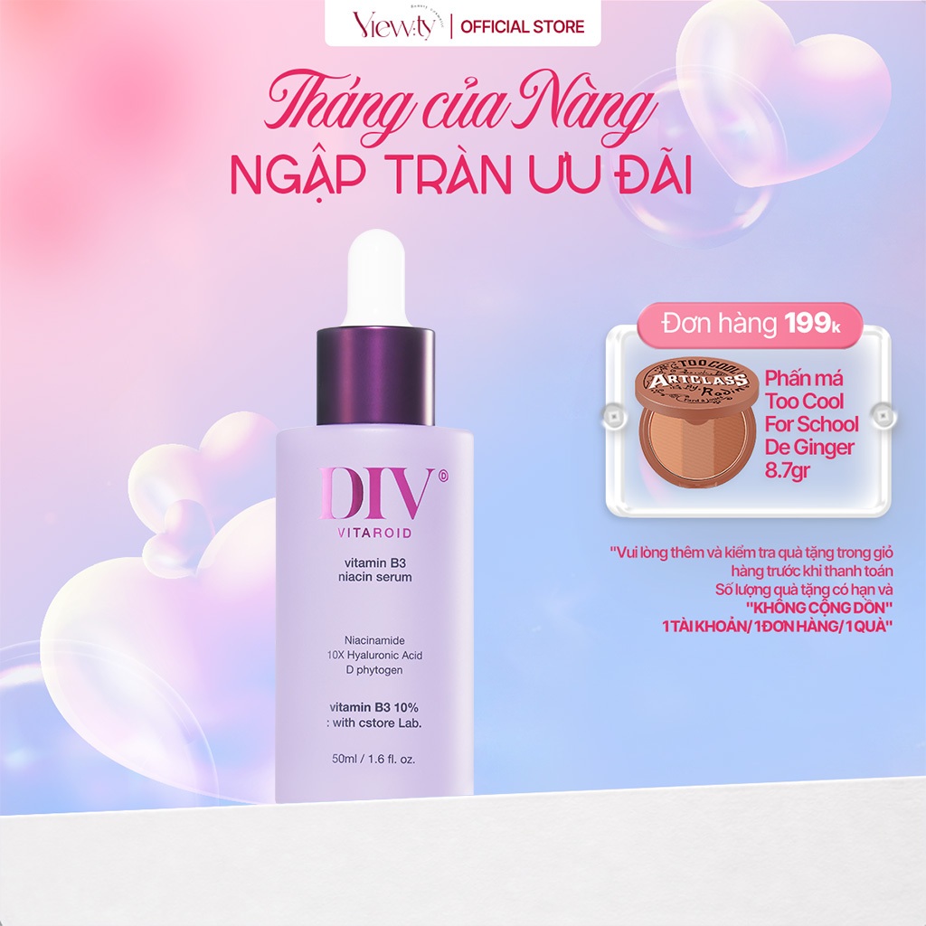 [FS] Tinh Chất Dưỡng Sáng Da DIV Vitaroid Vitamin B3 Niacin serum 50ml [m]