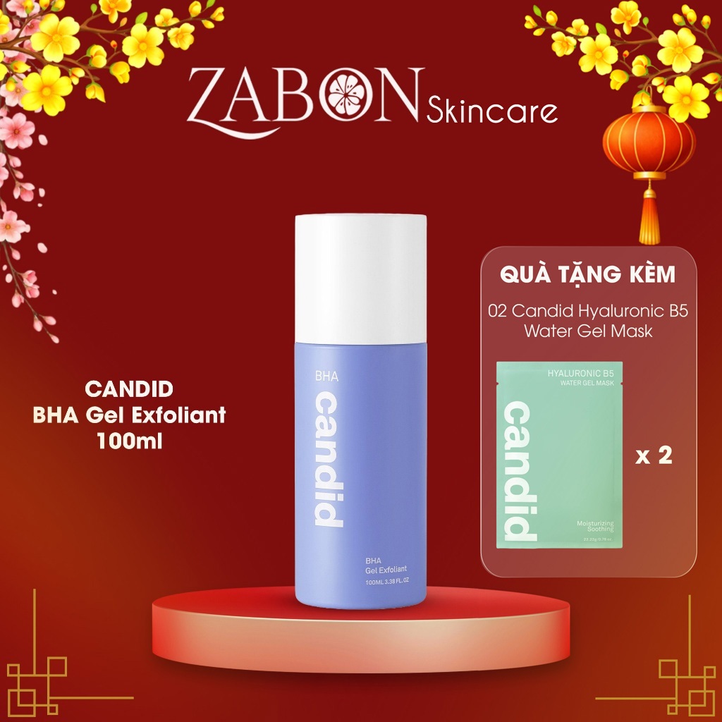 Hoạt Chất BHA Tẩy Tế Bào Chết & Thông Thoáng Lỗ Chân Lông - CANDID BHA Gel Exfoliant 100ml