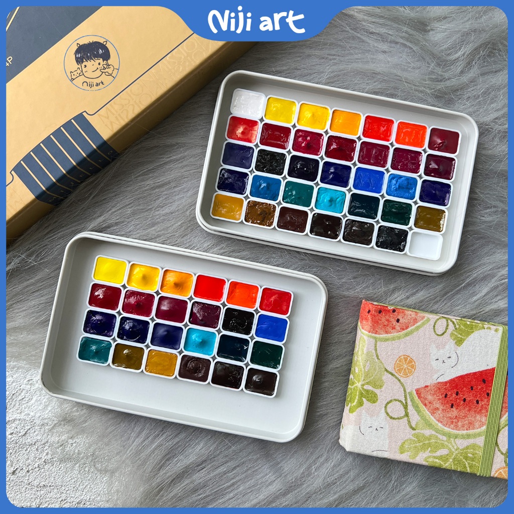 Pocket màu nước Mijello Gold Class và Gold Pure Pigment - 24 - 34 màu