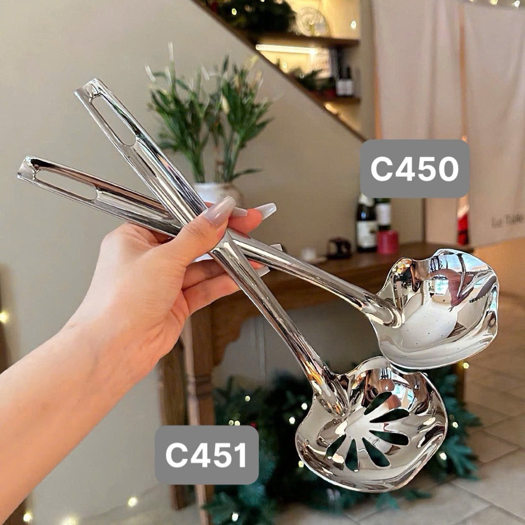 Muôi táo chockmen cán dài inox 18/10 C450/C451