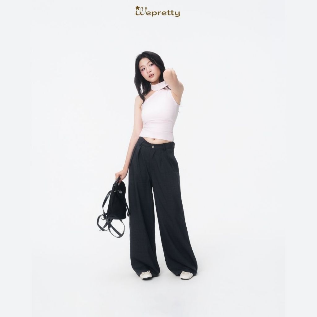 Q02 KAYLIN PANTS Quần Đũi Xước Ống Rộng Wepretty, Quần Ống Rộng Nữ Form Suông Chất Thô Mềm Mại Mặc Mùa Hè | BigBuy360 - bigbuy360.vn
