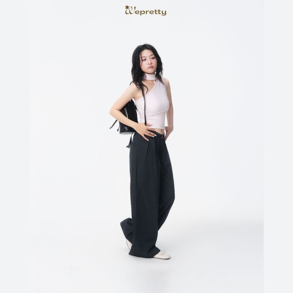 Q02 KAYLIN PANTS Quần Đũi Xước Ống Rộng Wepretty, Quần Ống Rộng Nữ Form Suông Chất Thô Mềm Mại Mặc Mùa Hè | BigBuy360 - bigbuy360.vn