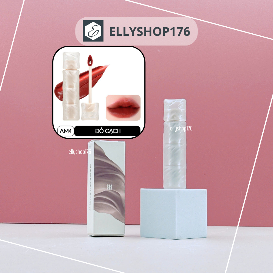 [AM4 - M13 - M22] [Công ty] Son Kem Lì Merzy Puffer Mellow Tint - Chất Son Mềm Xốp, Che Rãnh Môi, Lâ