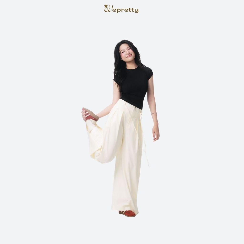 Q13 WONDER PANTS Quần Ống Rộng Wepretty Clothes Vải Dù Lạnh Nữ Trendy Thời Trang Công Sở | BigBuy360 - bigbuy360.vn