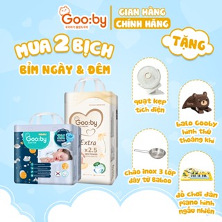 (Combo quà) 2 Bịch Tã/bỉm Gooby Extra và Premium mềm mại, siêu thấm hút đủ size cho bé 4-30KG