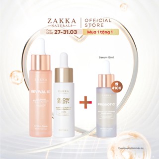 Bộ Đôi Zakka Naturals Serum Vitamin C GlowFruit+ 20ml và Serum B3 30ml Hỗ Trợ Làm Đều Màu Và Sáng Da