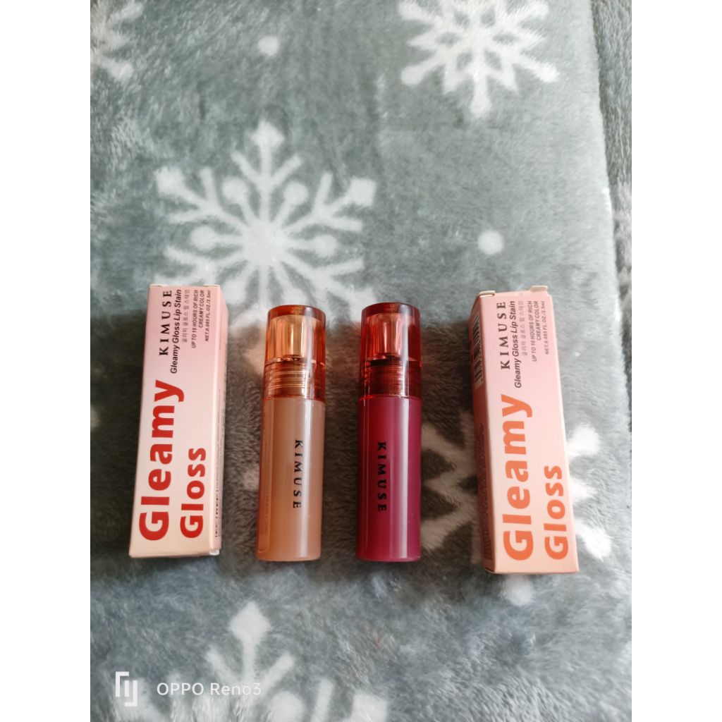 [THANH LÝ] SET 2 Son bóng KIMUSE màu R03 và S02