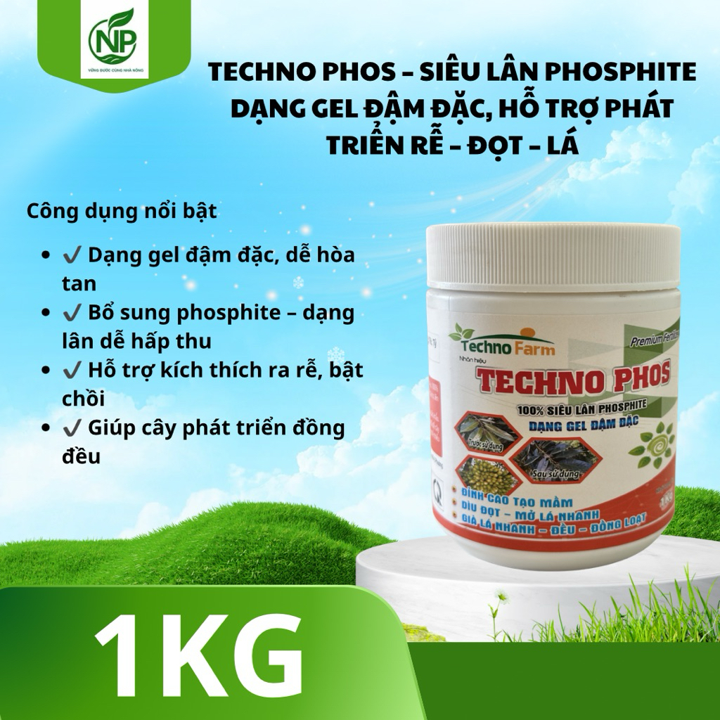 TECHNO PHOS – 100% SIÊU LÂN PHOSPHITE DẠNG GEL ĐẬM ĐẶC (Techno Farm)