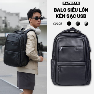 Balo dung tích lớn 18inch Packear 26020, ngăn laptop rộng rãi, dung tích lớn, nhiều ngăn, đi làm