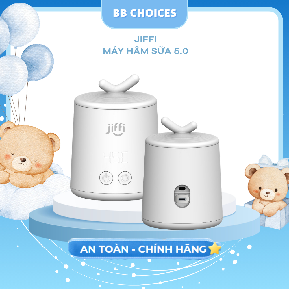 Máy hâm sữa kết hợp trợ năng khuấy tự động Jiffi 5.0 - CHÍNH HÃNG