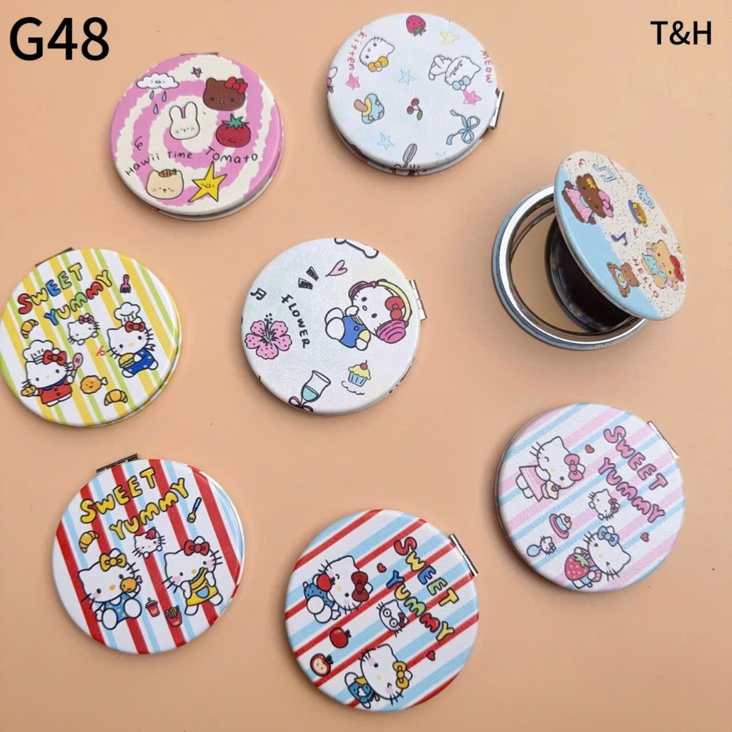 G48: Gương trang điểm nhỏ mini gập 2 mặt