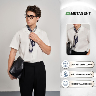 Áo sơ mi Regular tay ngắn Basic nam Metagent MS 16D4263