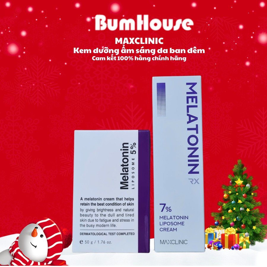 Kem Dưỡng Giảm Lão Hóa Maxclinic Time Return 5% Melatonin/ 7% Melatonin Liposome Melatoninshot Cream