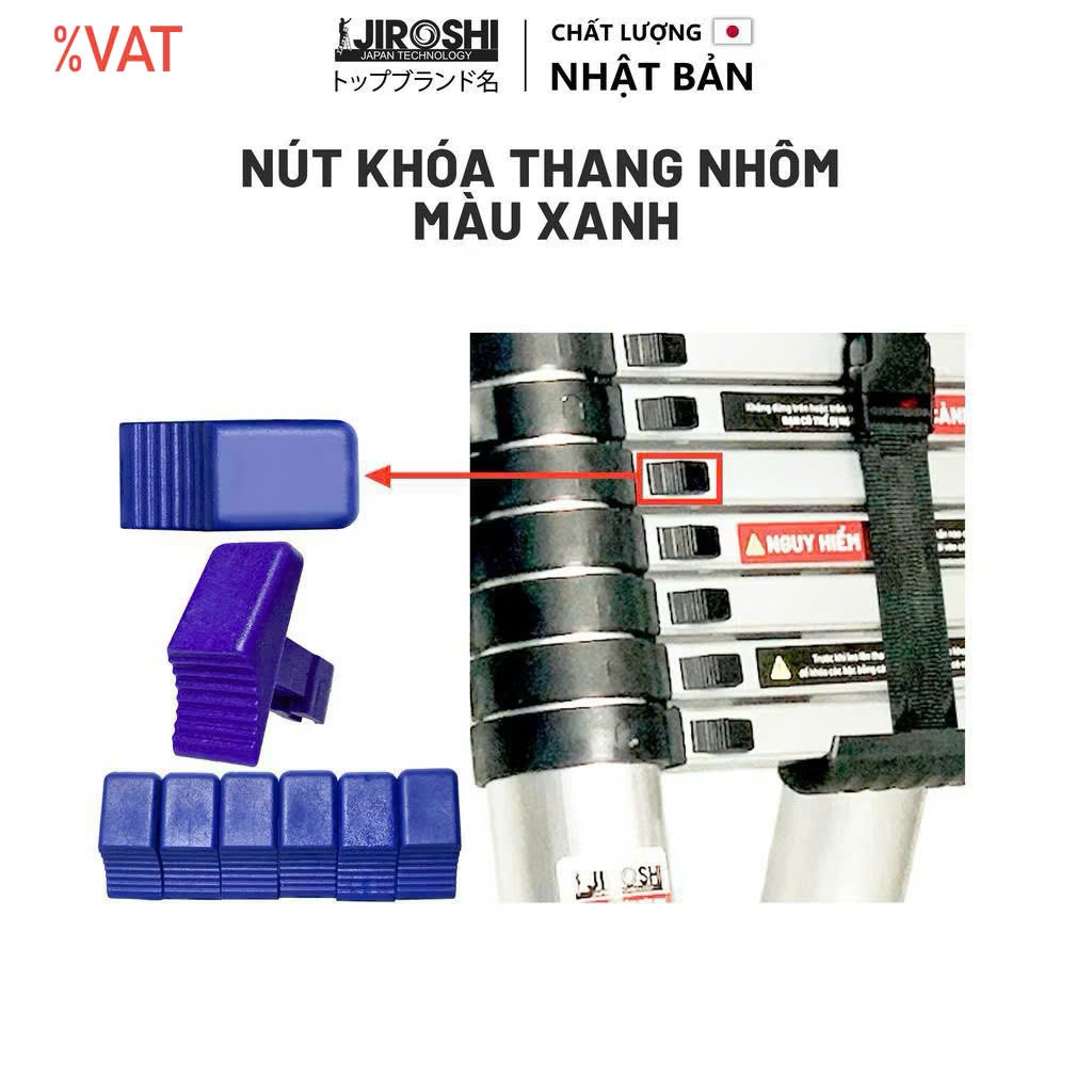 Giải pháp an toàn cho thang nhôm rút - Chốt khóa JIROSHI tiện dụng