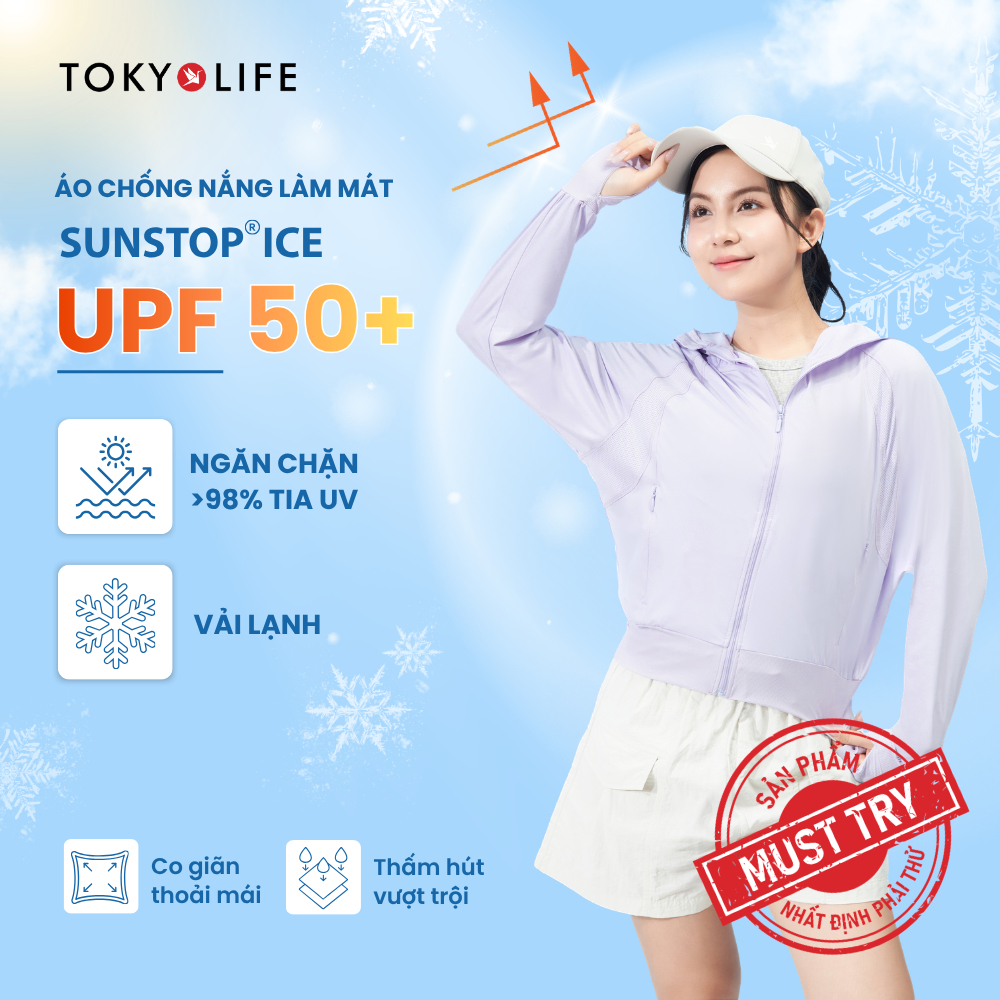 Áo Khoác Chống Nắng Chống Tia UV Nữ Sunstop Ice Mát Lạnh Thoáng Khí 40003392 - TOKYOLIFE