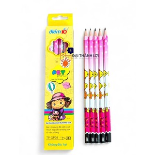 Hộp 10 Cây Bút chì gỗ 2B Thiên Long TP-GP03