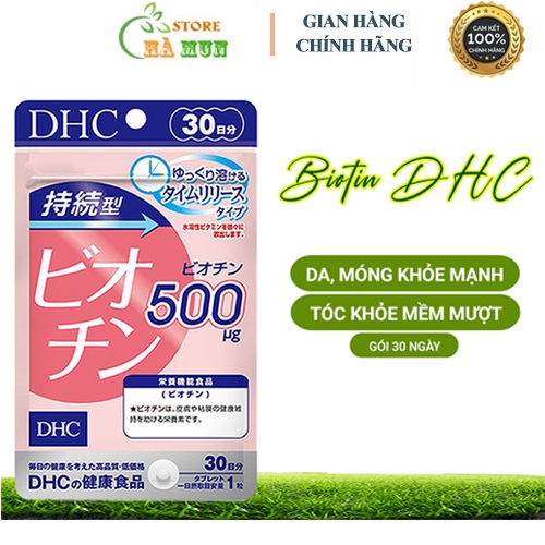 Viên uống Biotin DHC 30 ngày Nhật Bản giúp tóc khoẻ và ngăn ngừa gãy rụng tóc - DHC Sustained Releas