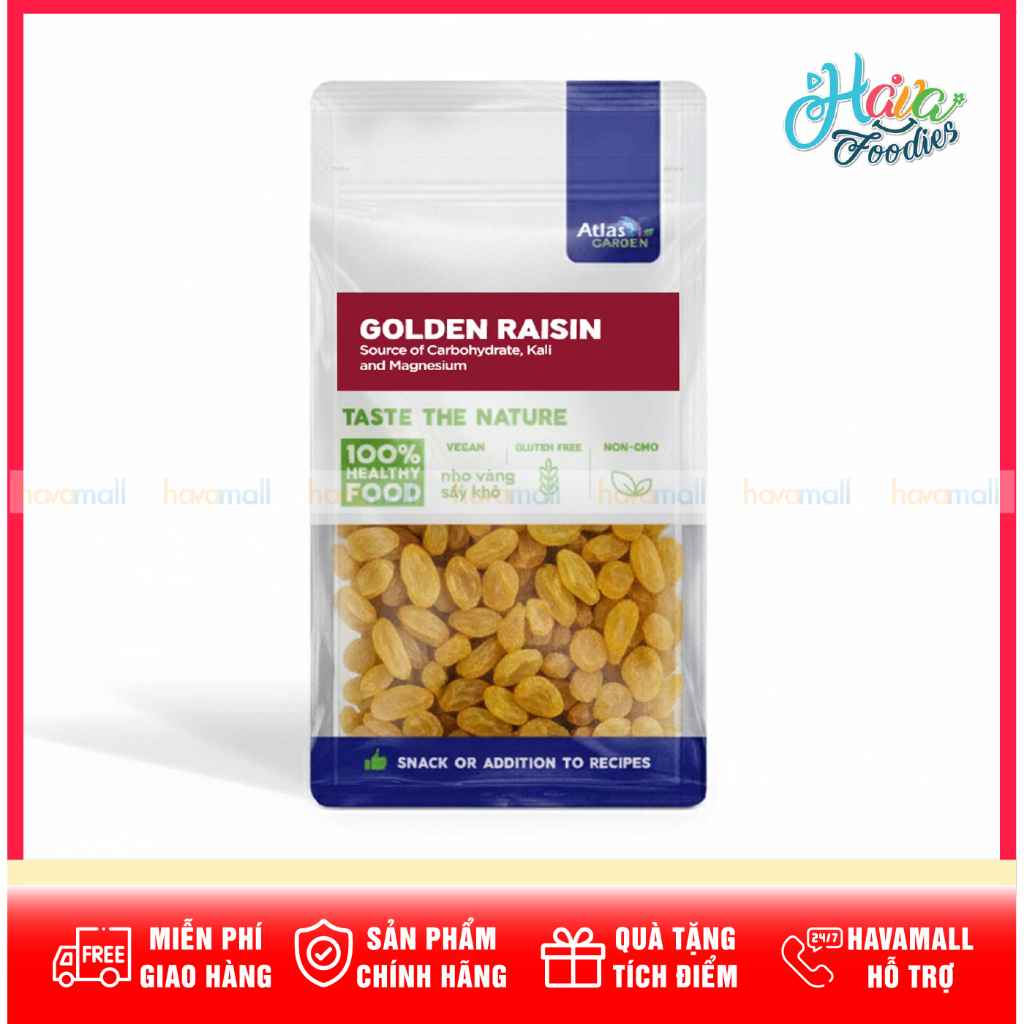 Nho Khô Vàng Nhập Khẩu Atlas Garden 265g – Atlas Garden Golden Raisins