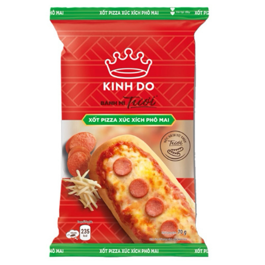 Bánh Mì Tươi Kinh Đô Pizza Xúc Xích Phô Mai