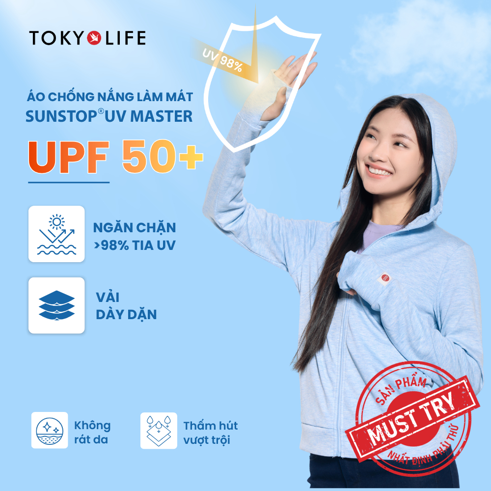 Áo Khoác Chống Nắng Chống Tia UV Nữ Sunstop UV Master Cao Cấp Dày Dặn 40000465 F9UVJ056P - TOKYOLIFE