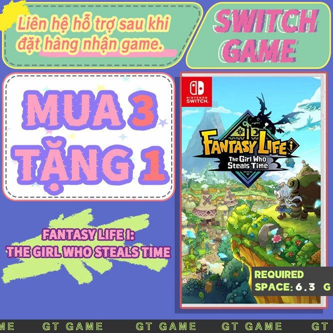 FANTASY LIFE i: The Girl Who Steals Time Nintendo Switch（Switch Game） -Mua 3 tặng 1