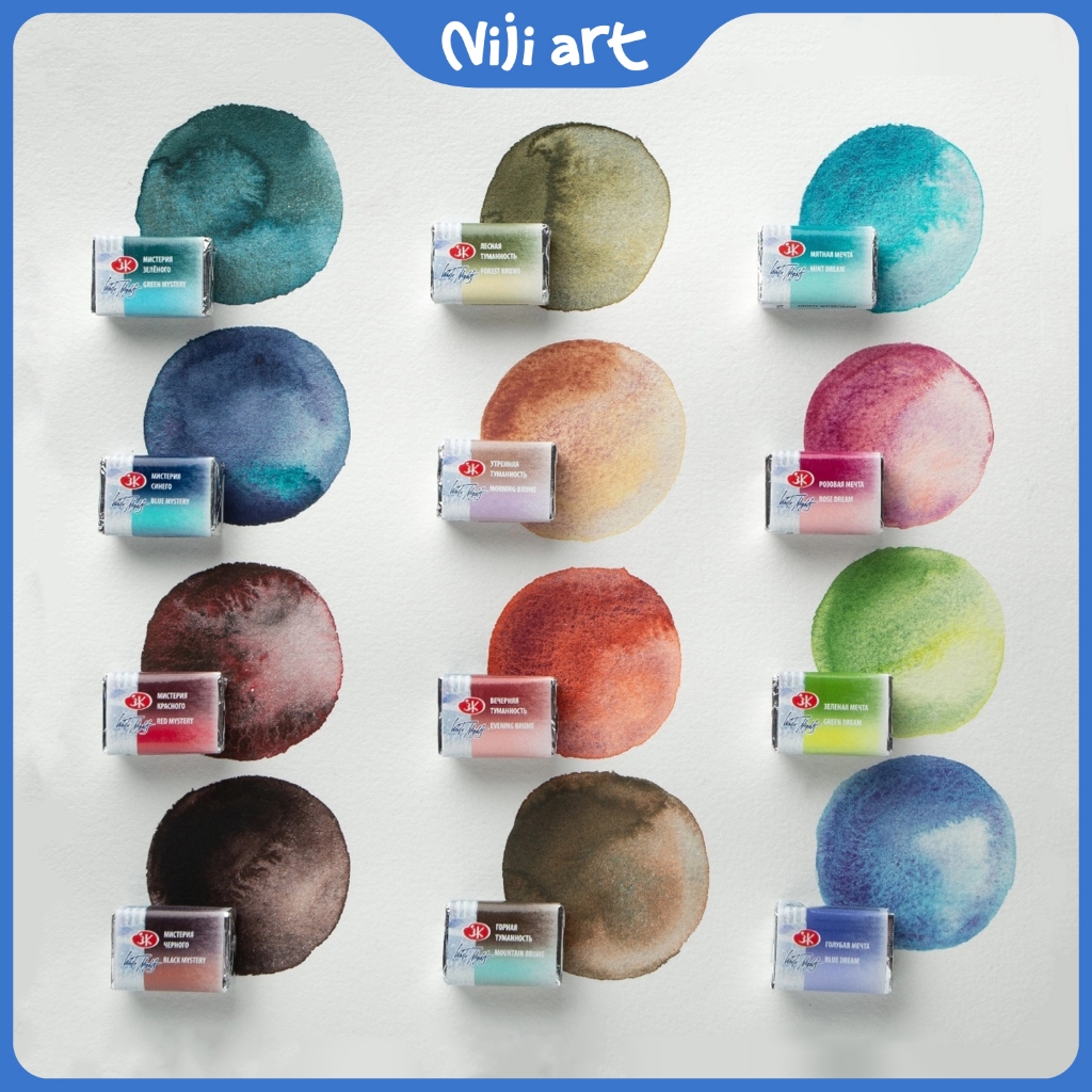 Màu nước tách lớp White Nights dạng nén 2.5ml phiên bản 2025 - White Nights Granulation