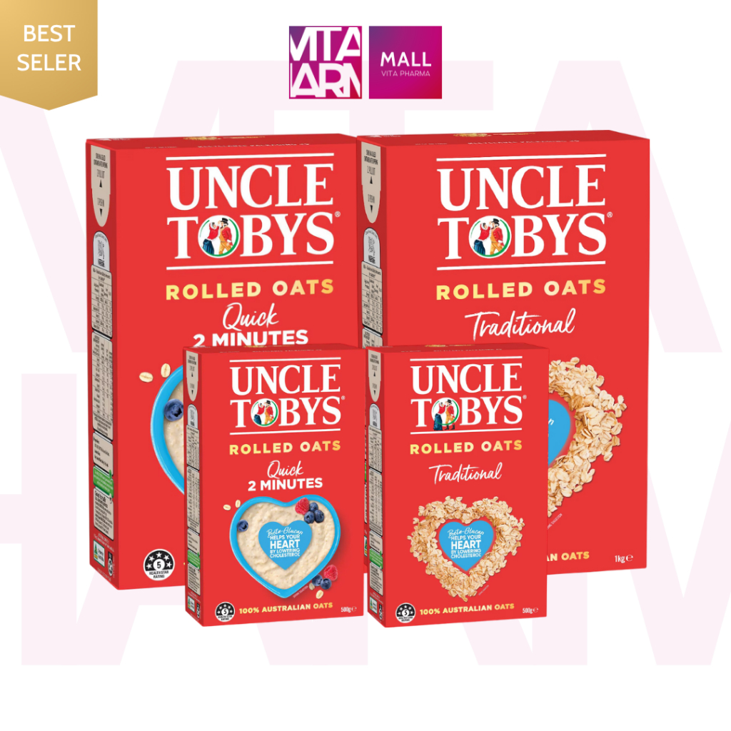 [Bill Úc] Yến Mạch UNCLE TOBYS ÚC Hộp 500G & 1KG