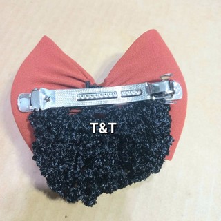 Kẹp tóc nơ có lưới chụp tóc (Kẹp Lớn 9.5cm)