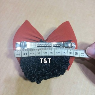 Kẹp tóc nơ có lưới chụp tóc (Kẹp Lớn 9.5cm)