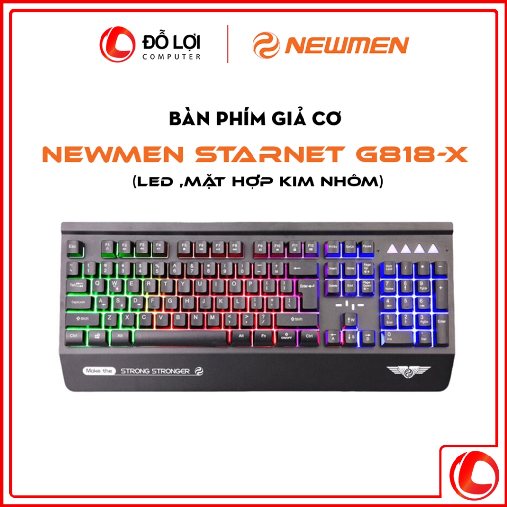 Bàn phím có dây Gaming Newmen StarNet GM818-X Black - Hàng chính hãng
