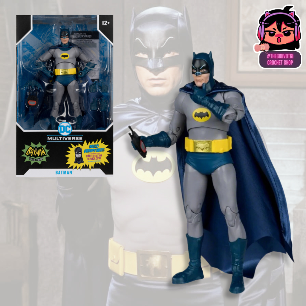 MCFARLANE (AUTHENTIC) HIGH QUALITY ACTION FIGURE "BATMAN (ADAM WEST) - THE BATMAN 1966" (2ND - NOBOX