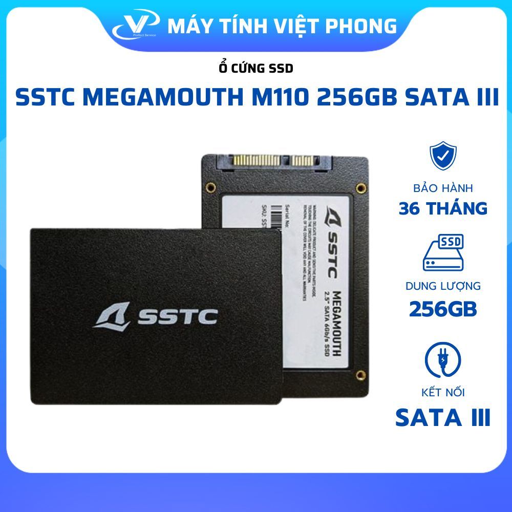 Ổ CỨNG SSD SSTC MEGAMOUTH M110 256GB SATA III - CHÍNH HÃNG BẢO HÀNH 3 NĂM