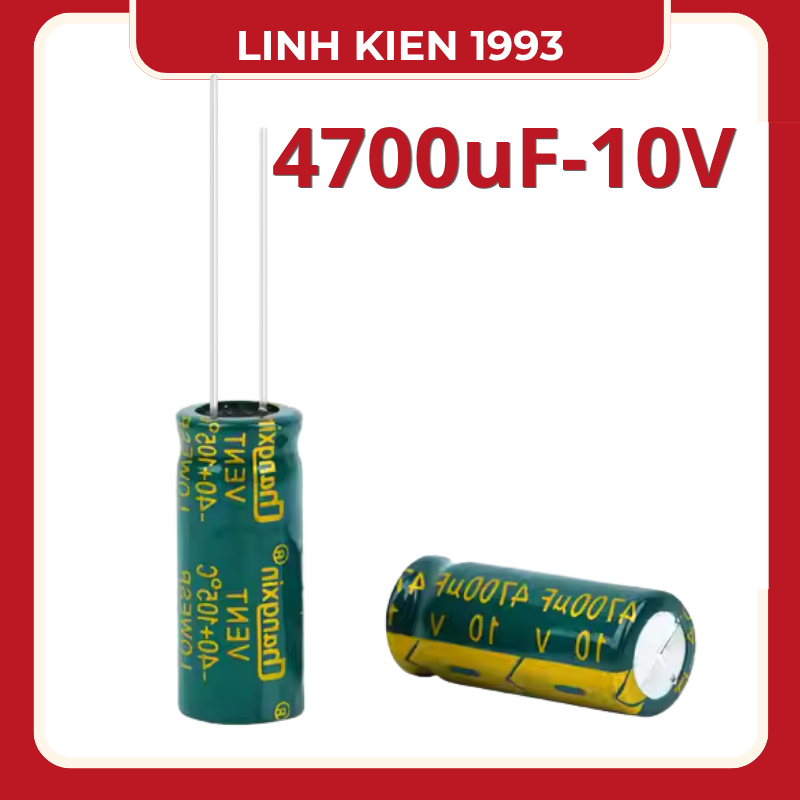 SÉT 4 CON Tụ 4700uF 10V tụ hóa 4700uf10v