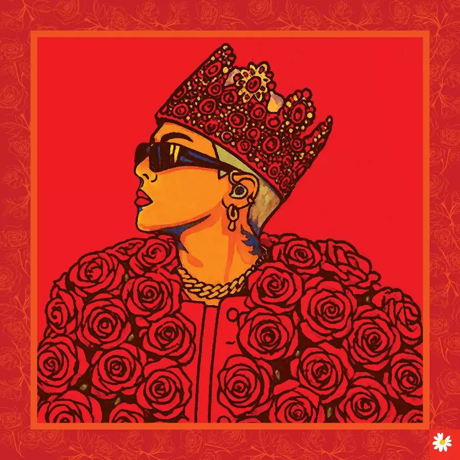 G-DRAGON_THE RED KING - CHAM Bandana - Khăn lụa - Khăn Bandana