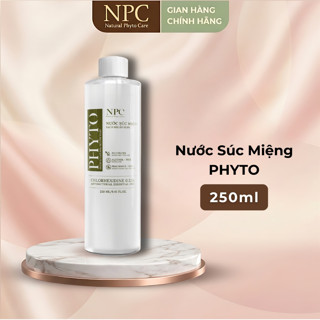 Nước súc miệng tinh dầu thiên nhiên Phyto 500ml - NPC PHAR